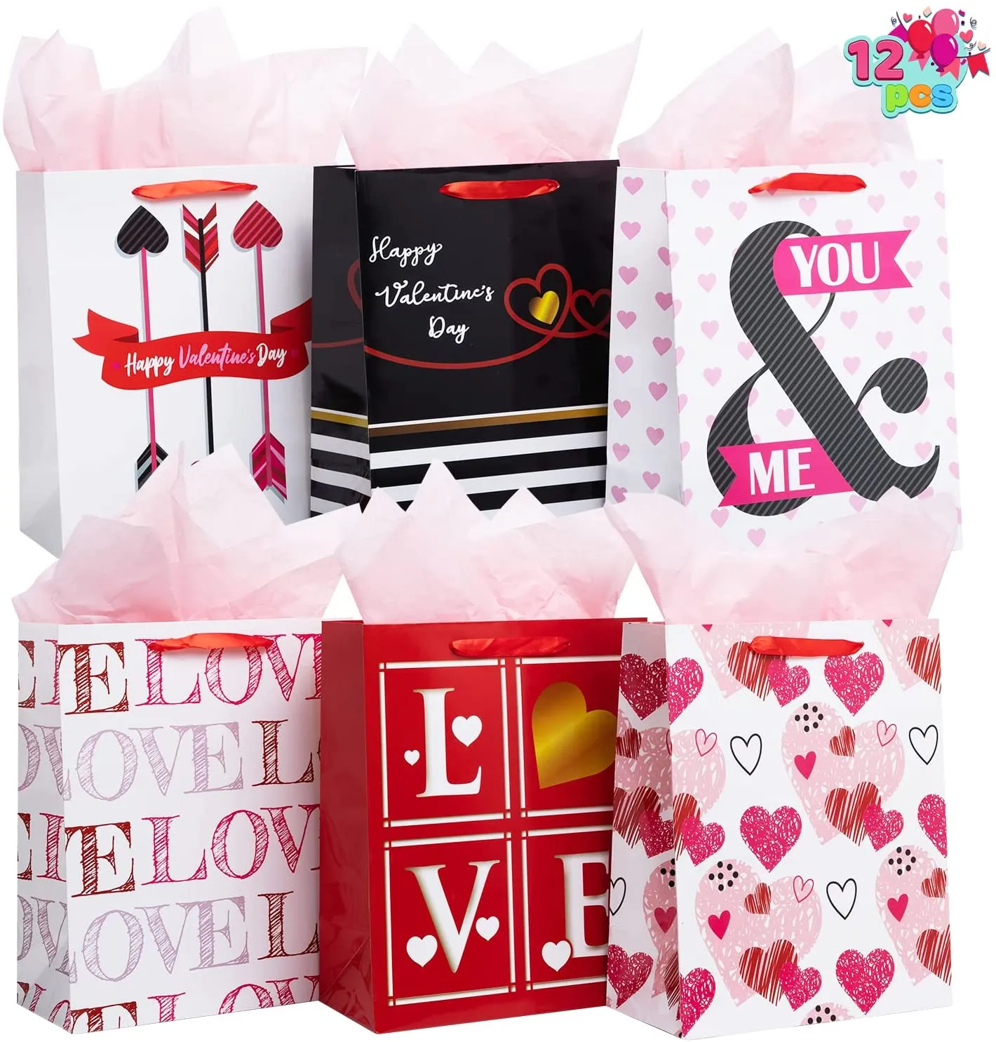 12Pcs Elegant Gift Bags