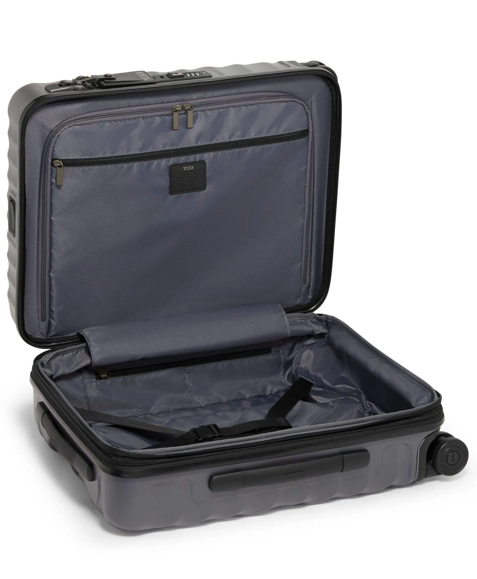 19 Degree Continental Expandable 4 Wheeled Carry-On - Grey Texture