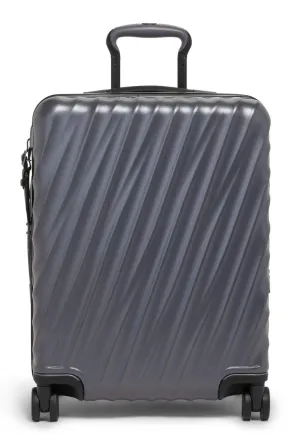 19 Degree Continental Expandable 4 Wheeled Carry-On - Grey Texture