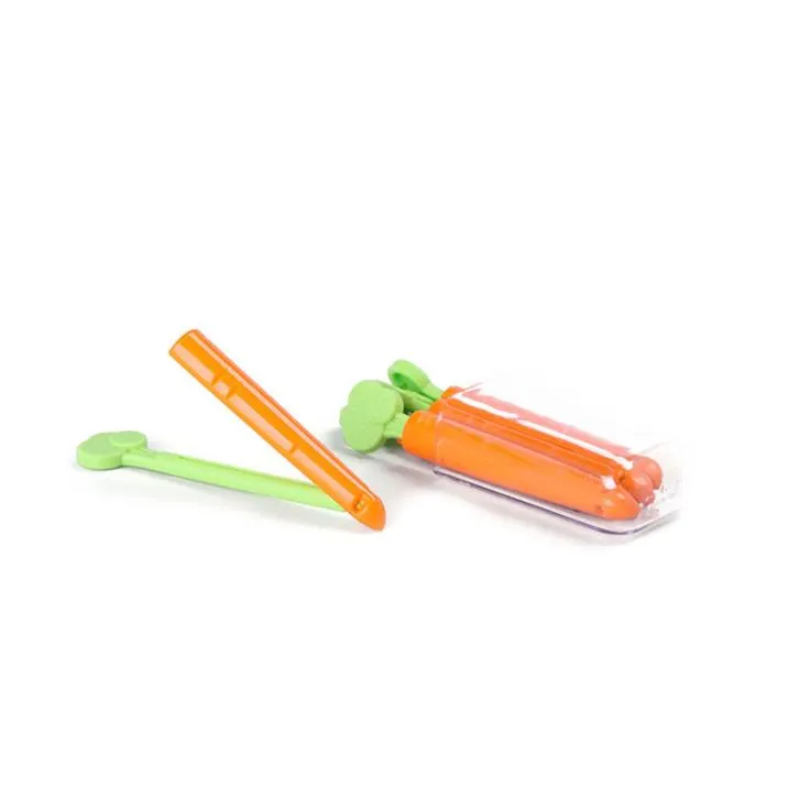 5PC Cartoon Carrot Food Bag Closure Clip - Jennyhome