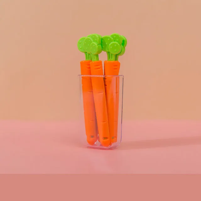 5PC Cartoon Carrot Food Bag Closure Clip - Jennyhome
