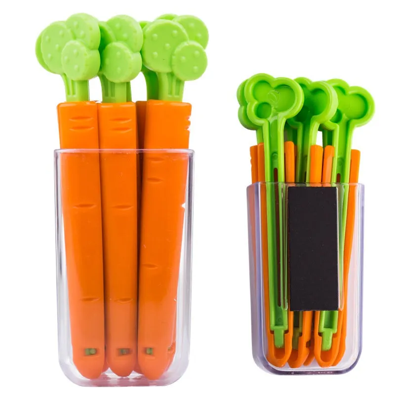 5PC Cartoon Carrot Food Bag Closure Clip - Jennyhome