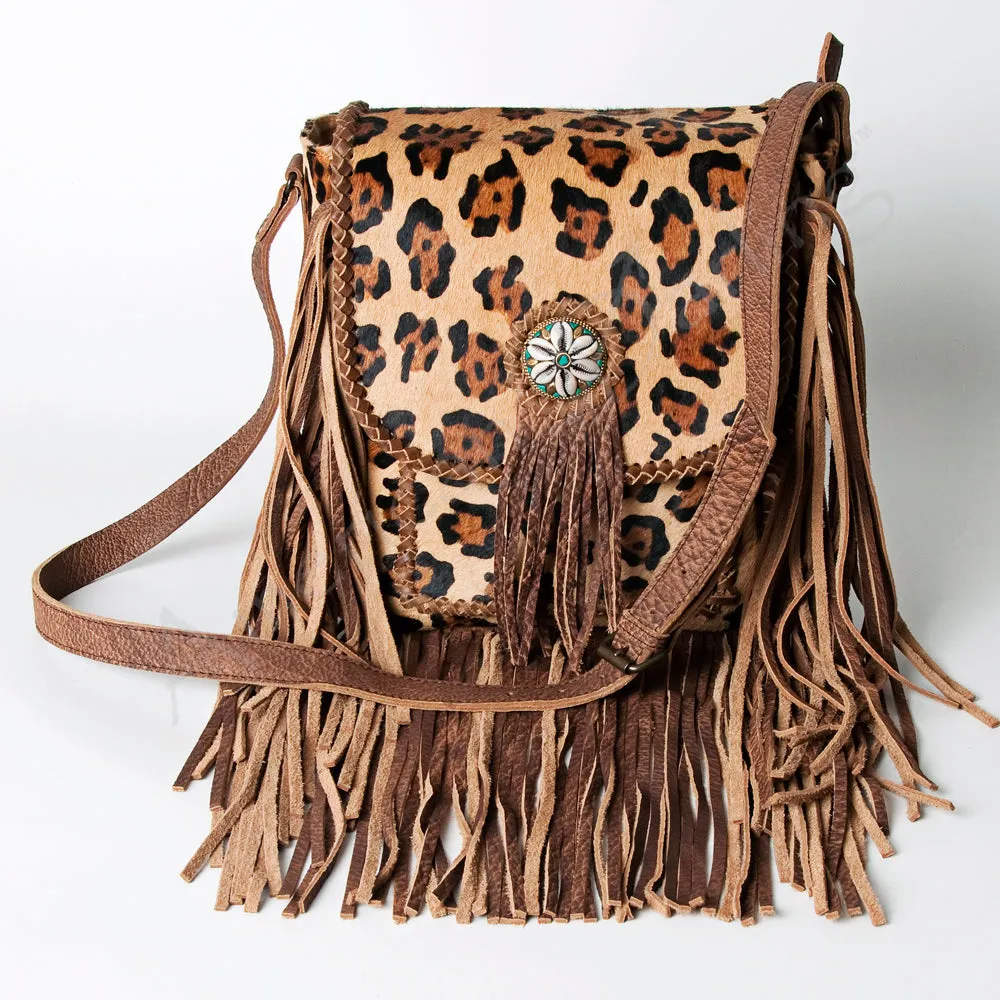 American Darling ADBG753 Crossbody Hair-On Genuine Leather Women Bag Western Handbag Purse