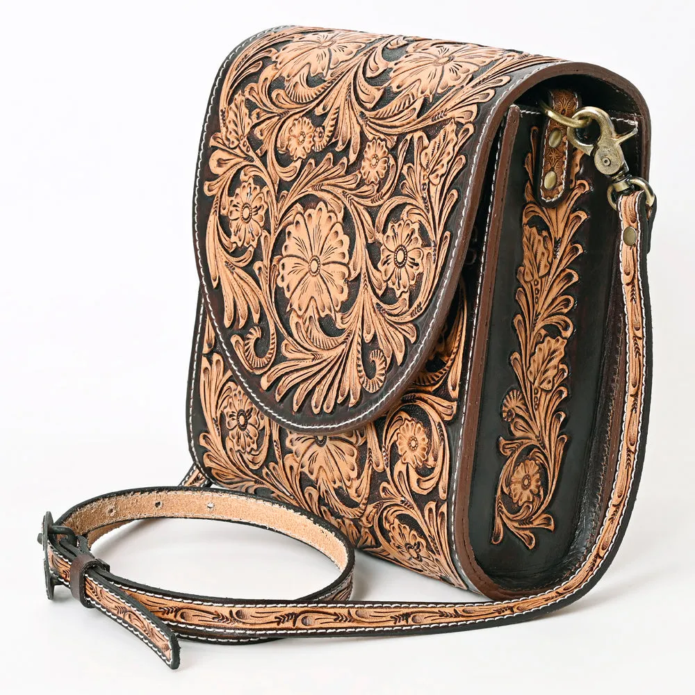 American Darling ADBGA356 Crossbody Hand Tooled Genuine Leather Women Bag Western Handbag Purse
