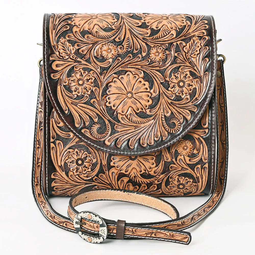 American Darling ADBGA356 Crossbody Hand Tooled Genuine Leather Women Bag Western Handbag Purse