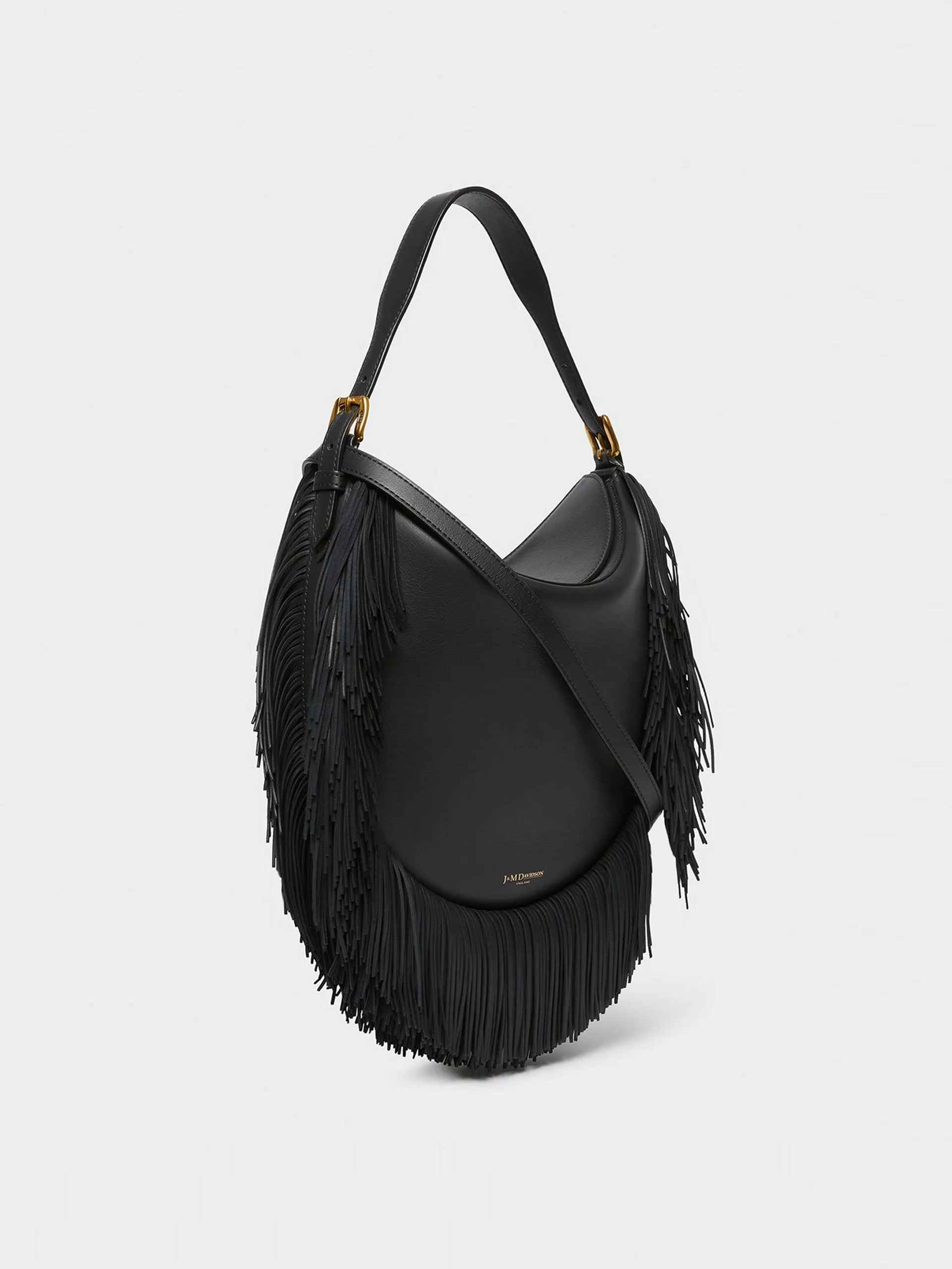 Black flap fiesta shoulder bag