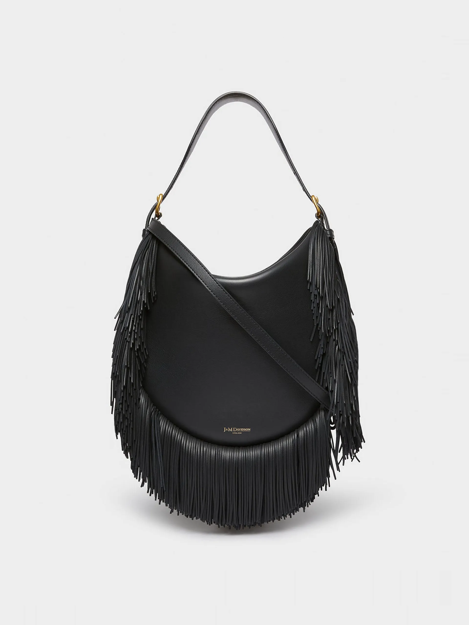Black flap fiesta shoulder bag