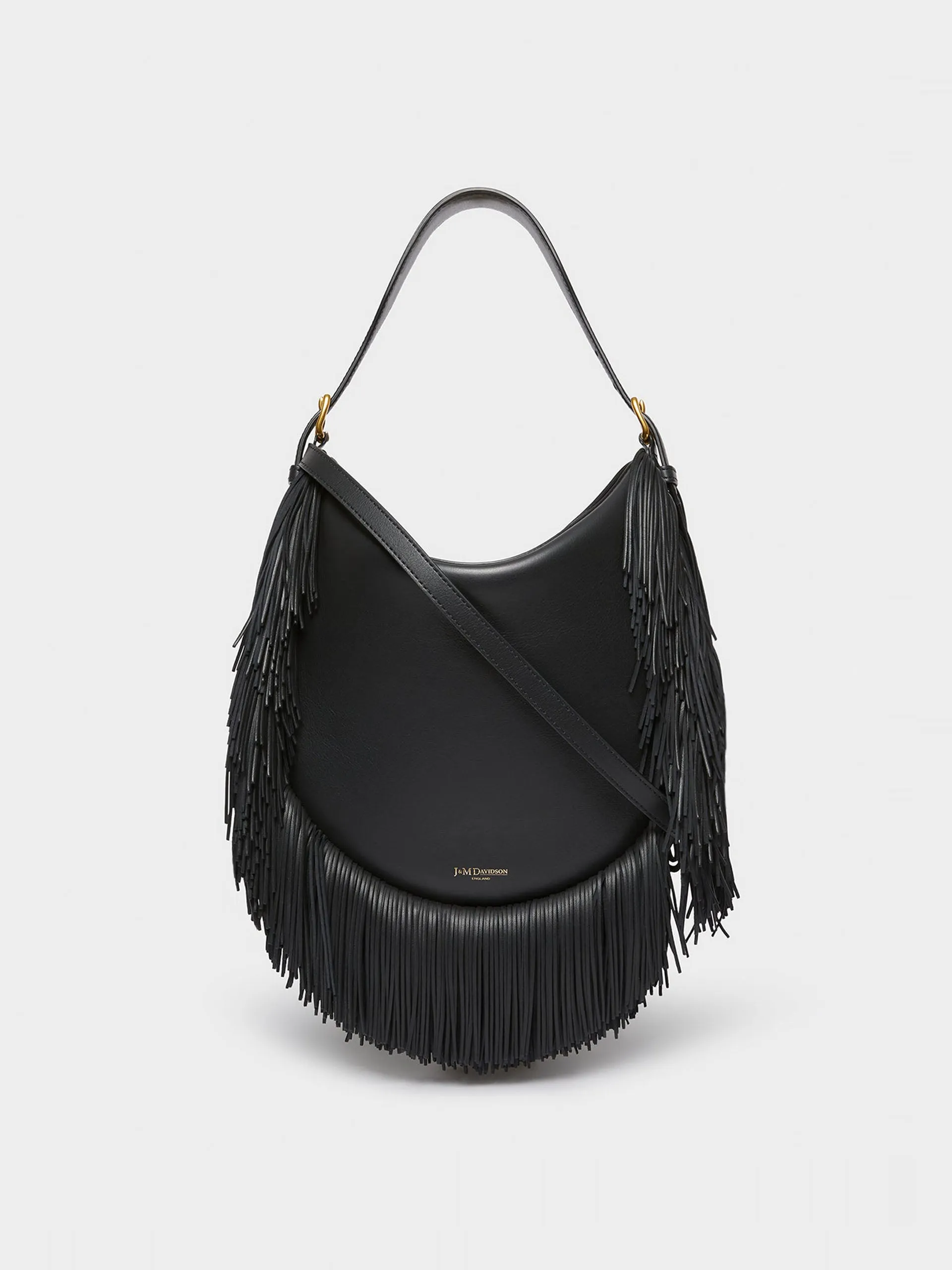 Black flap fiesta shoulder bag
