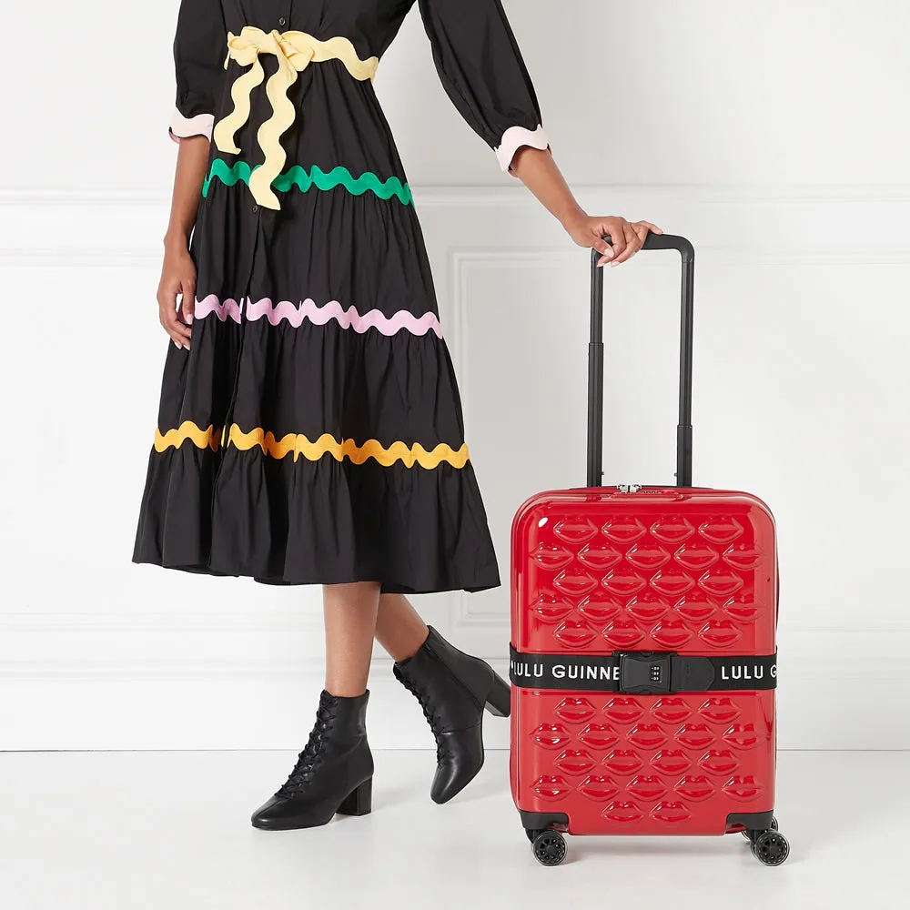 BLACK LULU GUINNESS LUGGAGE BELT