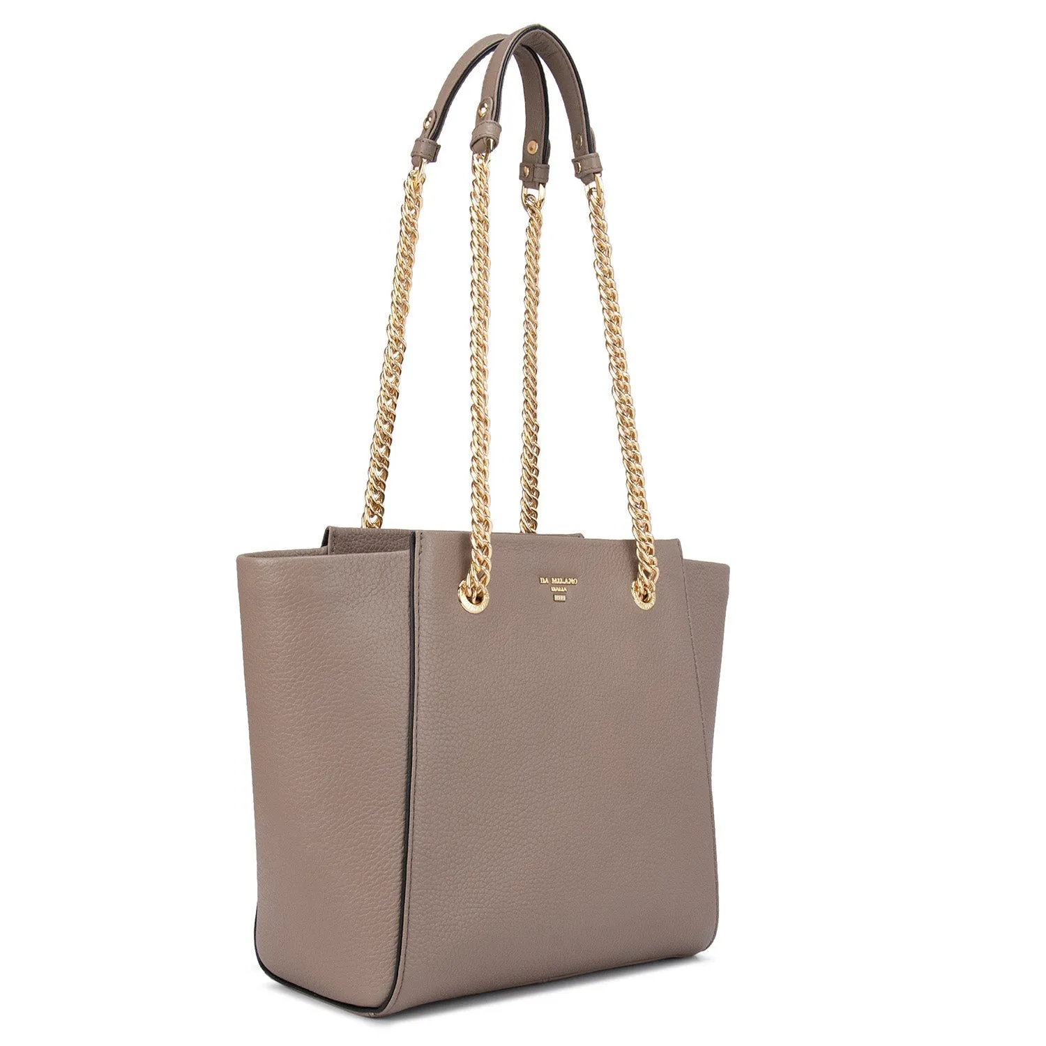 Brown Wax Tote Bag