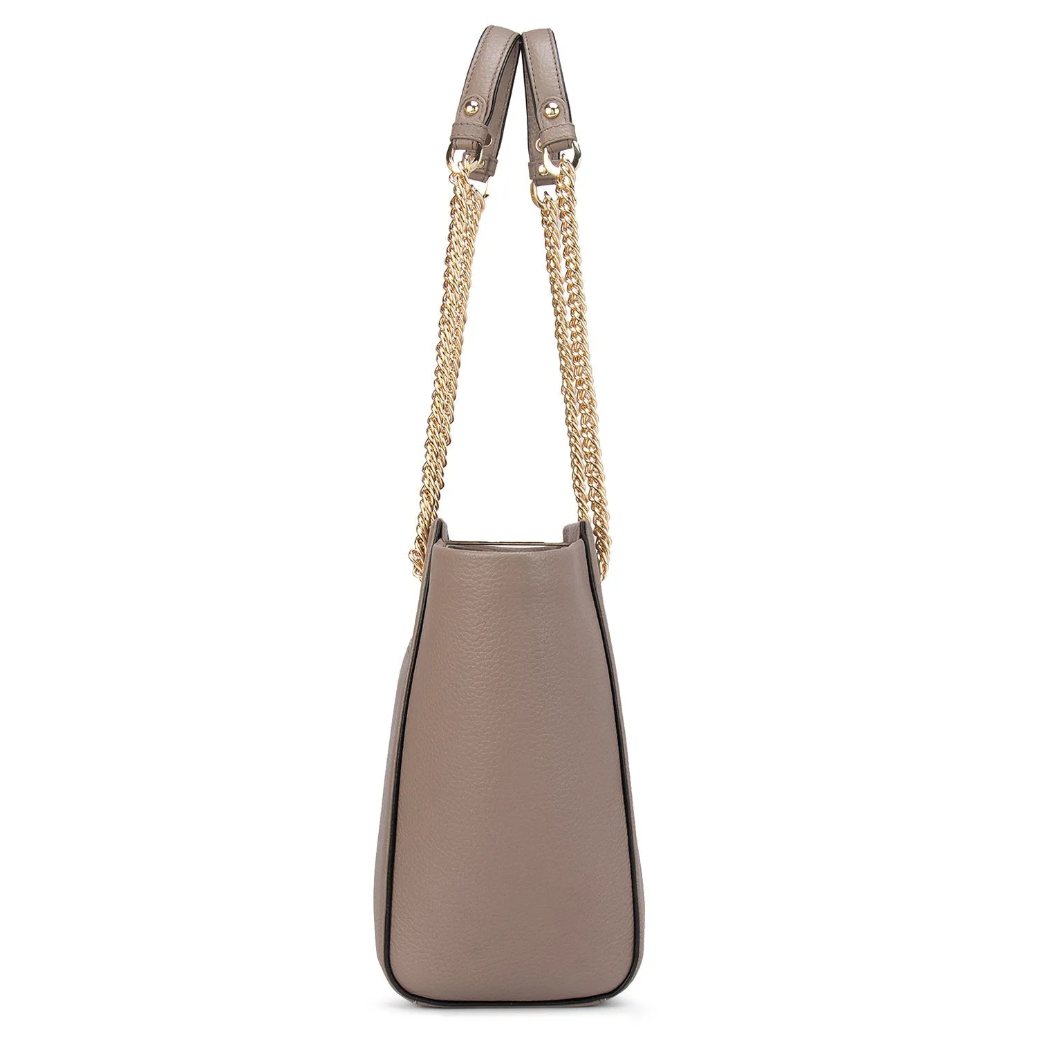 Brown Wax Tote Bag