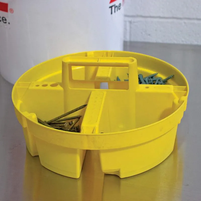 Bucket Boss 15051 Bucket Stacker Small Parts Organizer,Yellow