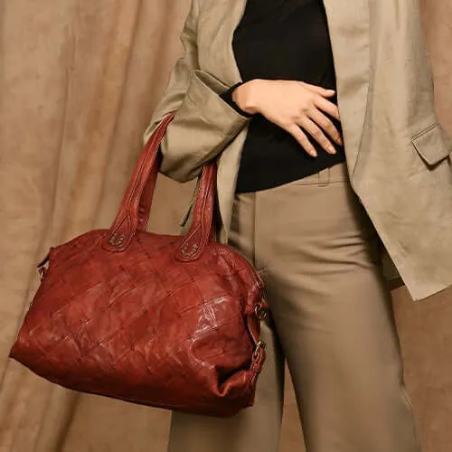 Cannes Diamond Large Bowler Bag