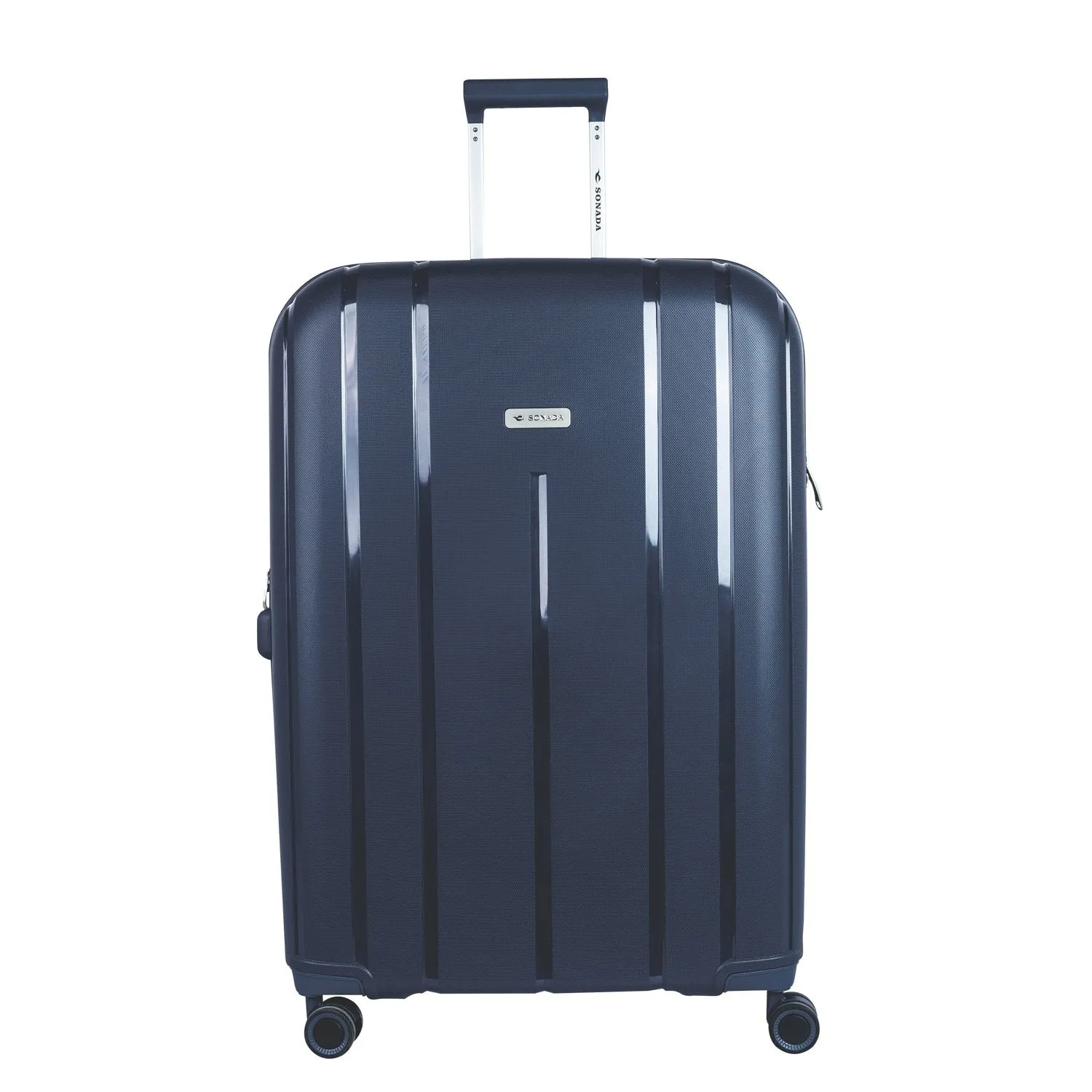 Cape Town Collection Trolley Set of 3   Free Beauty Case, GreyBlue