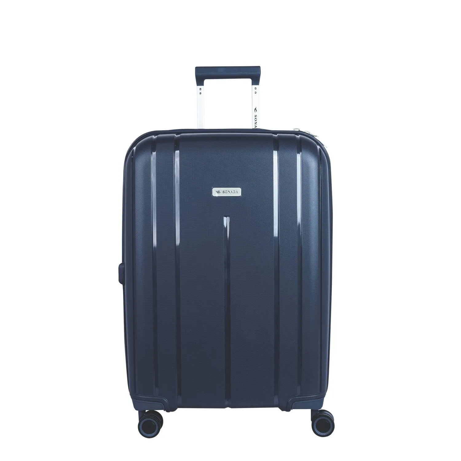 Cape Town Collection Trolley Set of 3   Free Beauty Case, GreyBlue