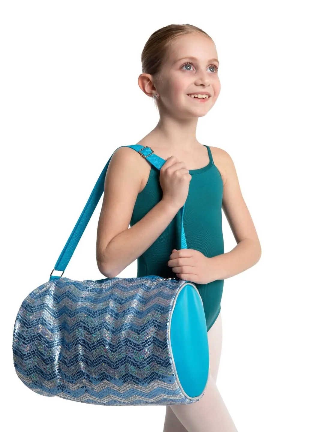 Capezio Chevron Sequin Barrel Bag B283C