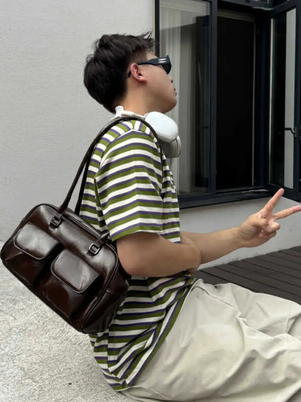 Casual Pockets Shoulder Bag