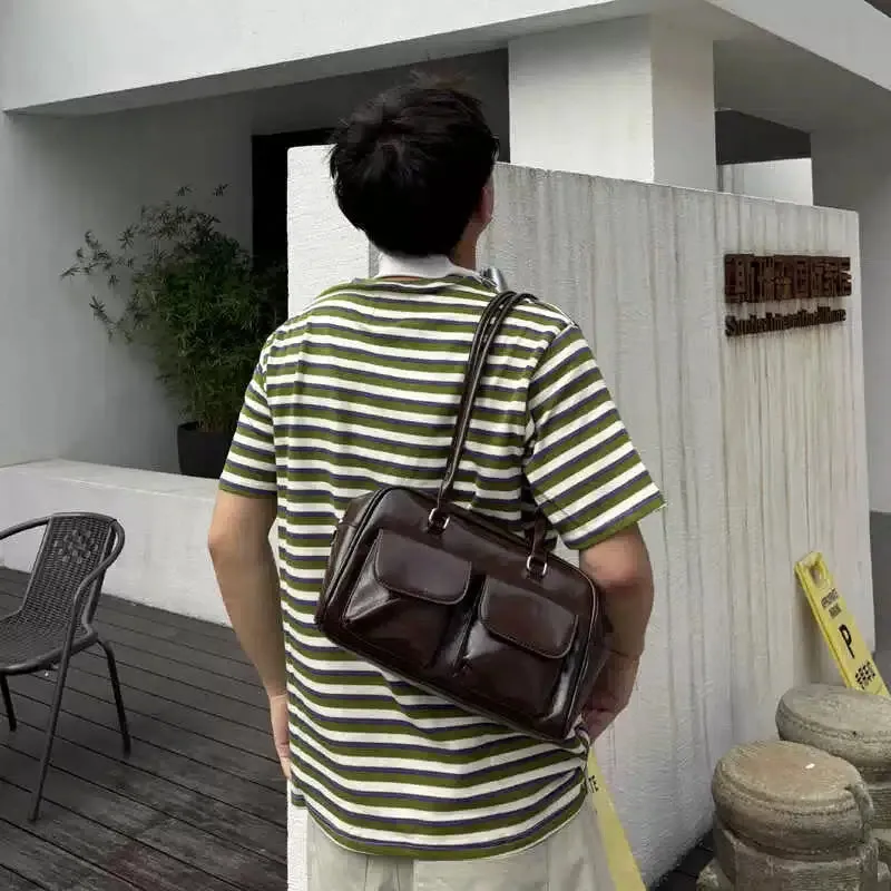 Casual Pockets Shoulder Bag