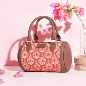 Chanderi Phool Statement Satchel (Small)