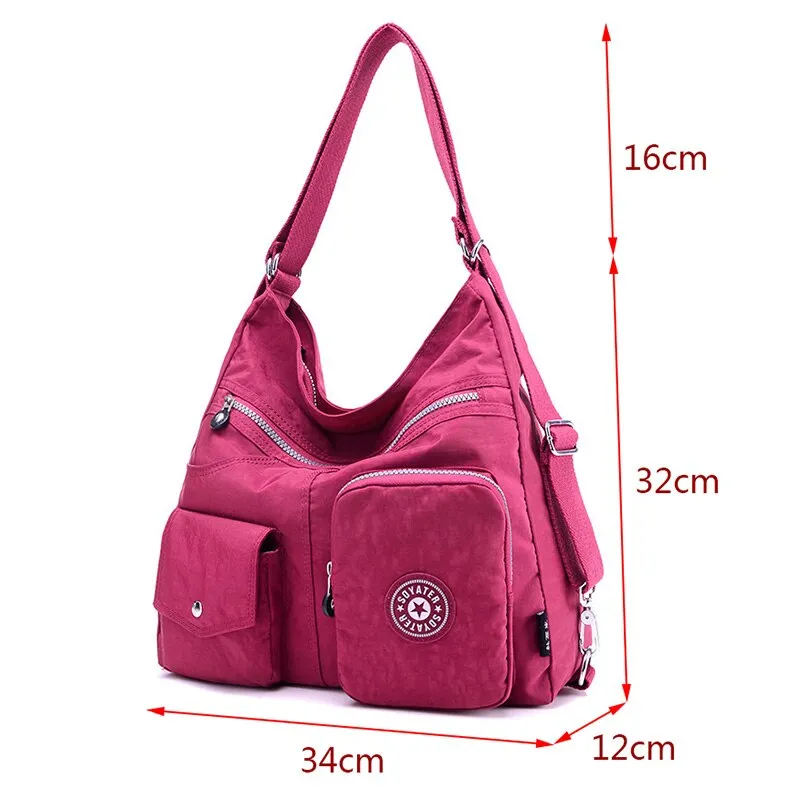 Christmas Gift Brands Luxury Handbags Women Bags Designer Waterproof Nylon Crossbody Bags for Women 2021 Large Capacity Lady Shoulder Bag Tote