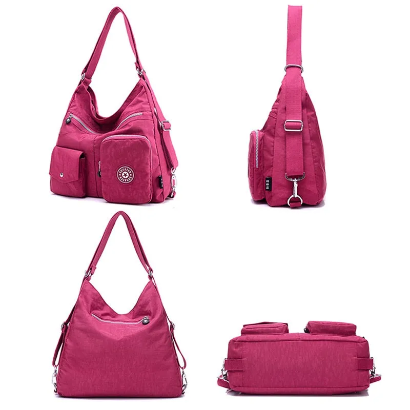 Christmas Gift Brands Luxury Handbags Women Bags Designer Waterproof Nylon Crossbody Bags for Women 2021 Large Capacity Lady Shoulder Bag Tote