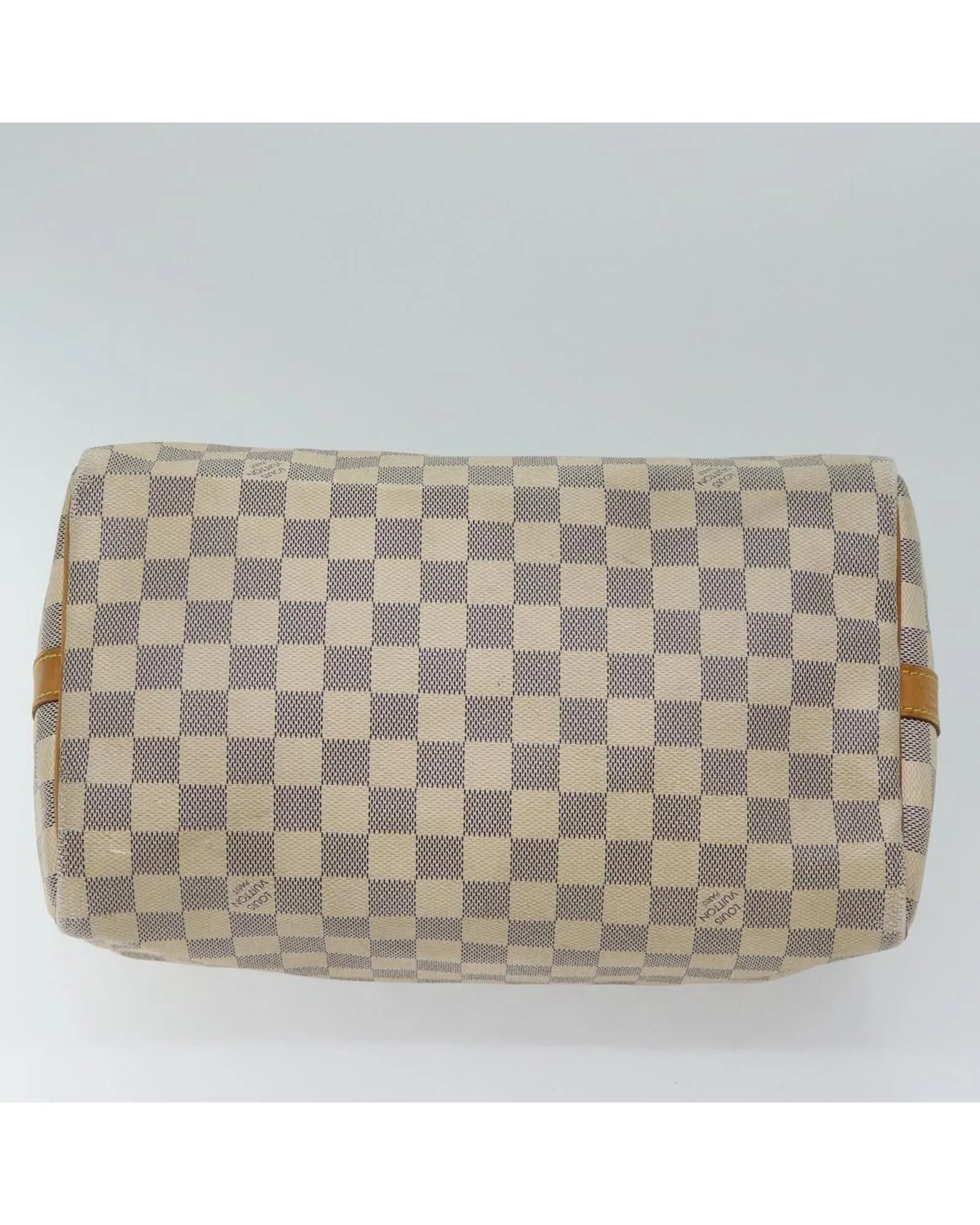 Damier Azur Hand Bag with Shoulder Strap and French Craftsmanship