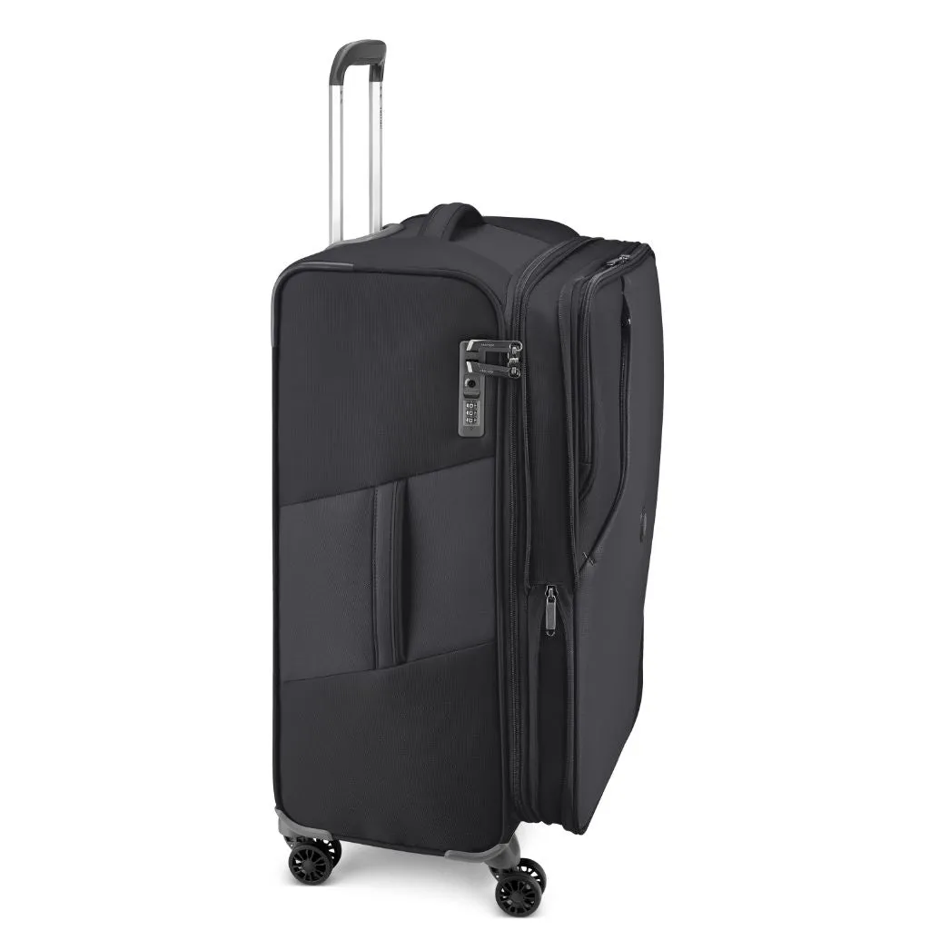 Delsey MARINGA 55cm Carry On Exp Softsided Luggage - Black