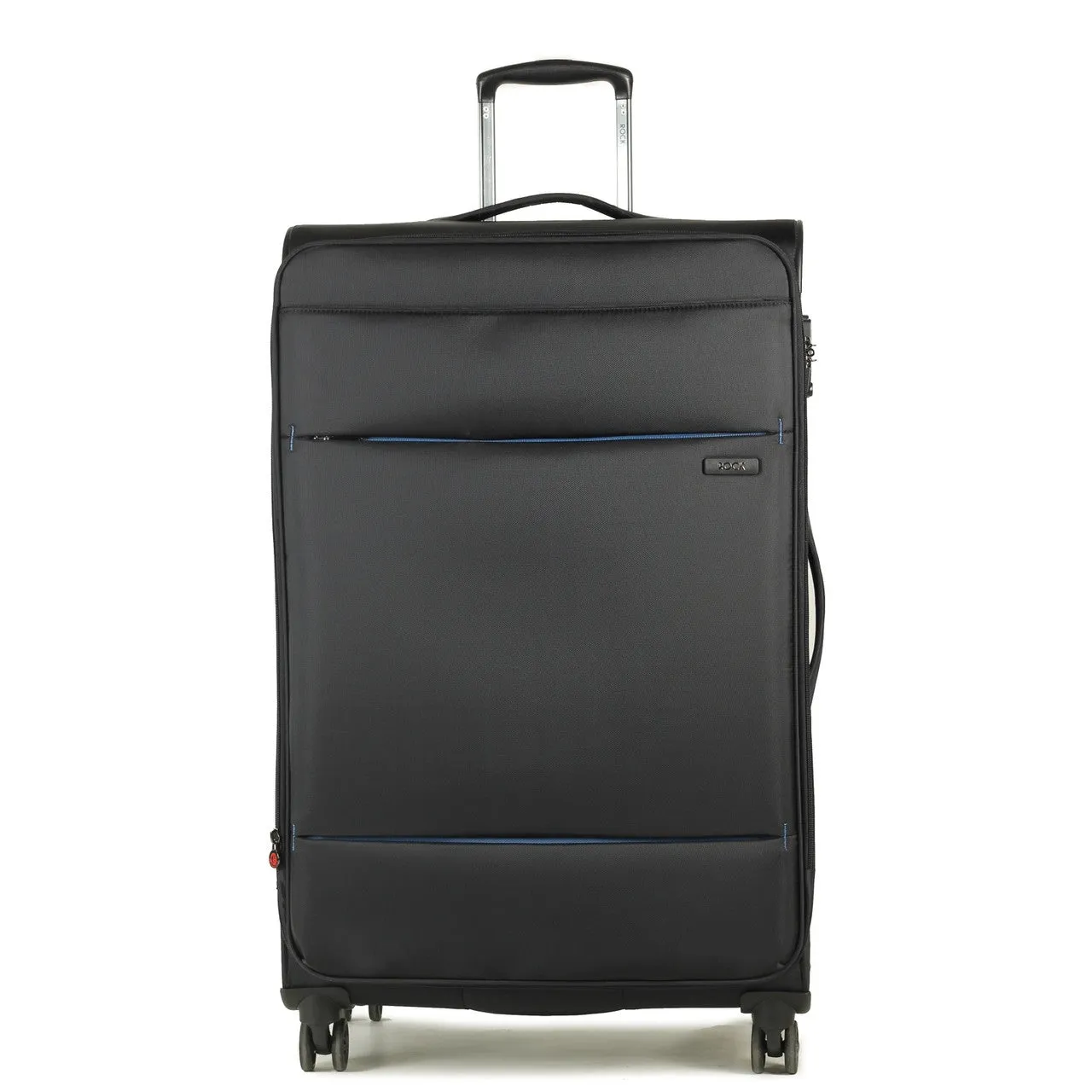 DELUXE-Lite 4 Wheel Expandable Extra Large Suitcase 83cm - Black
