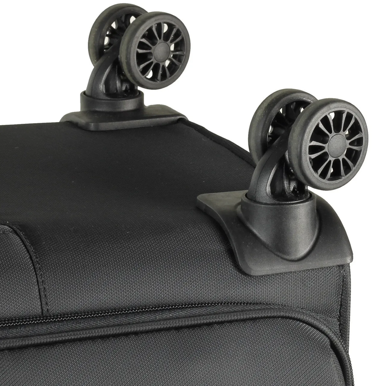 DELUXE-Lite 4 Wheel Expandable Extra Large Suitcase 83cm - Black