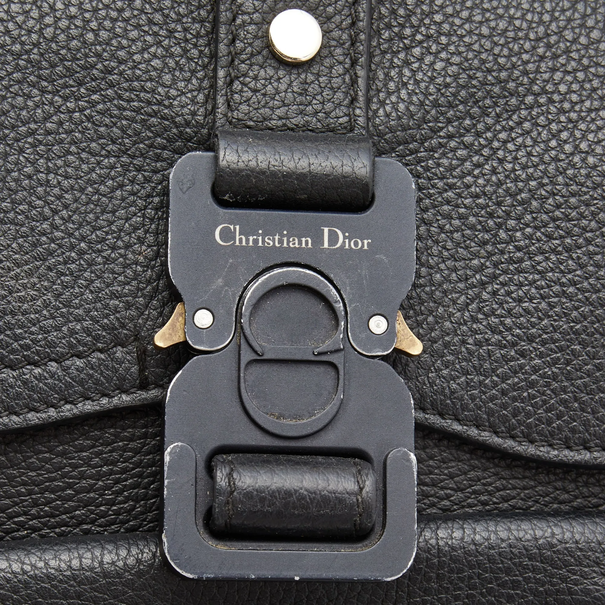DIOR Black Leather Gallop Backpack