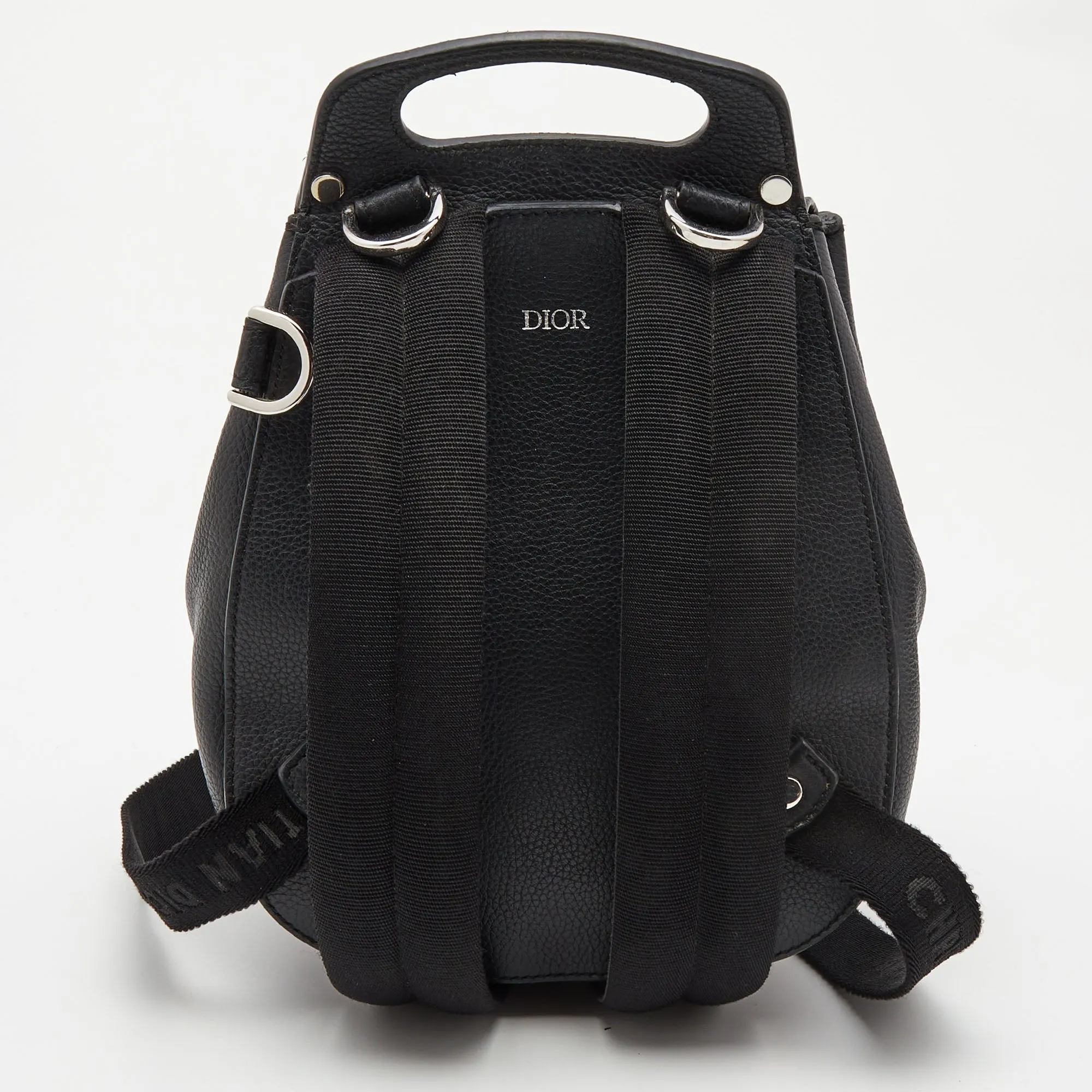 DIOR Black Leather Gallop Backpack