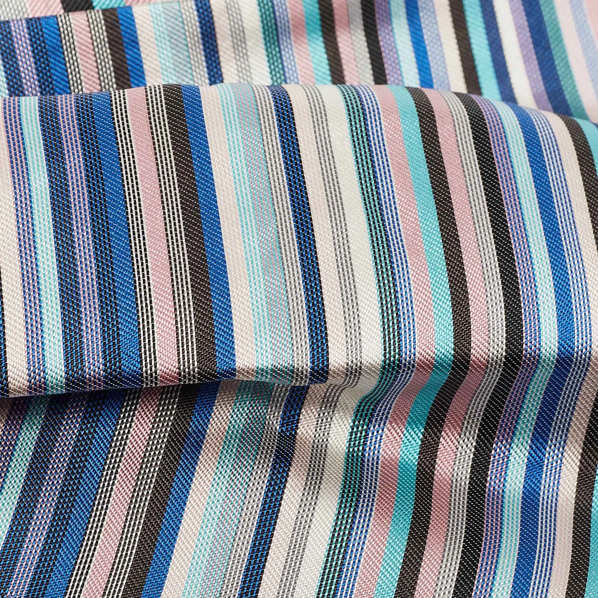 DIOR Multicolor Striped Silk Detachable Bow One Size