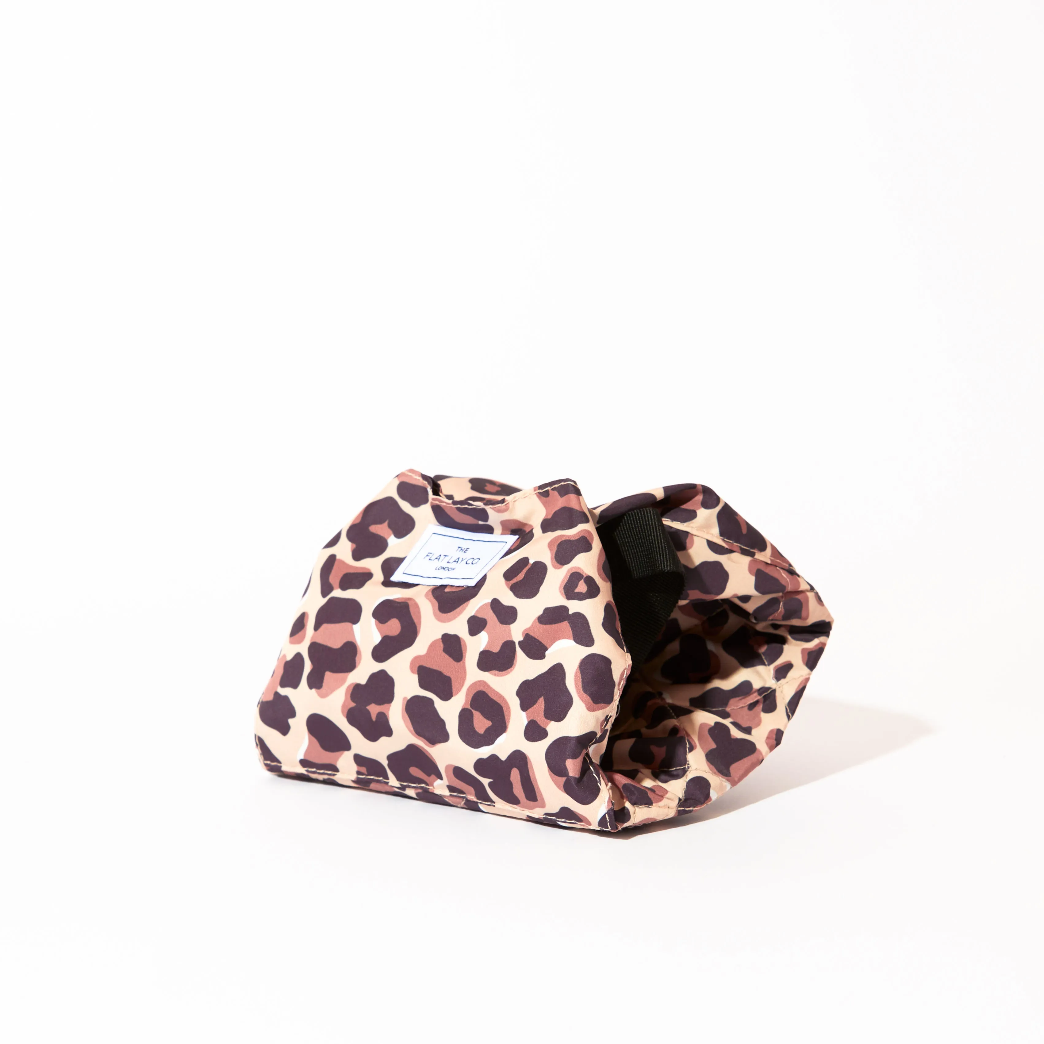Drawstring Flat Lay Makeup Bag - Leopard Print
