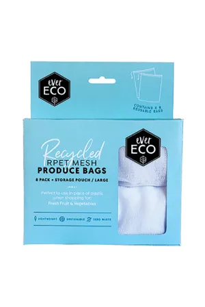 Ever Eco Reusable Fruit & Veg Bags   Storage Pouch - 8 pk