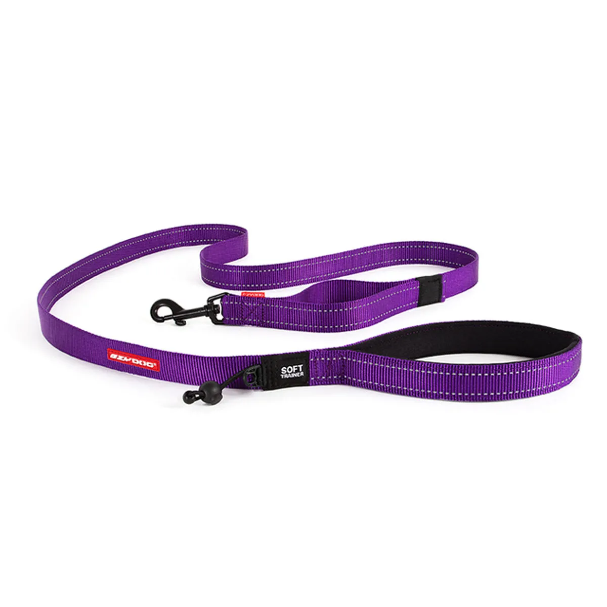 EzyDog Soft Trainer Leash with Traffic Control Handle Purple