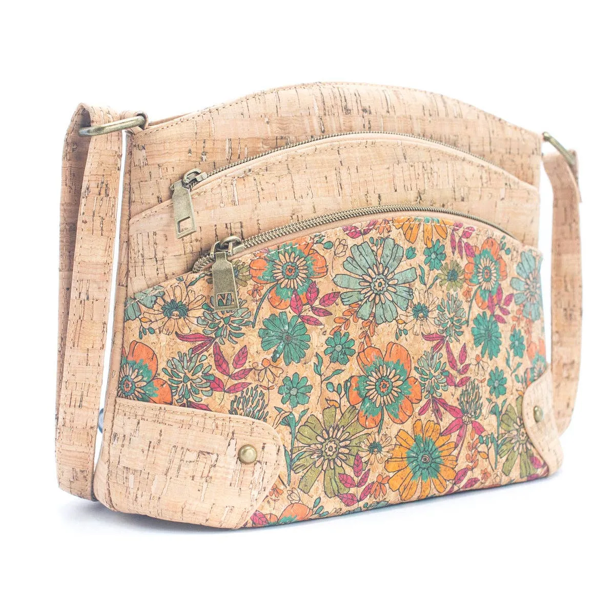 Flash Sale Three-Line Zipper Women's  summer Cork Crossbody  Bag 018