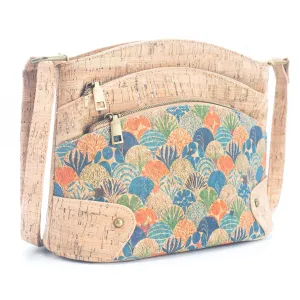Flash Sale Three-Line Zipper Women's  summer Cork Crossbody  Bag 018