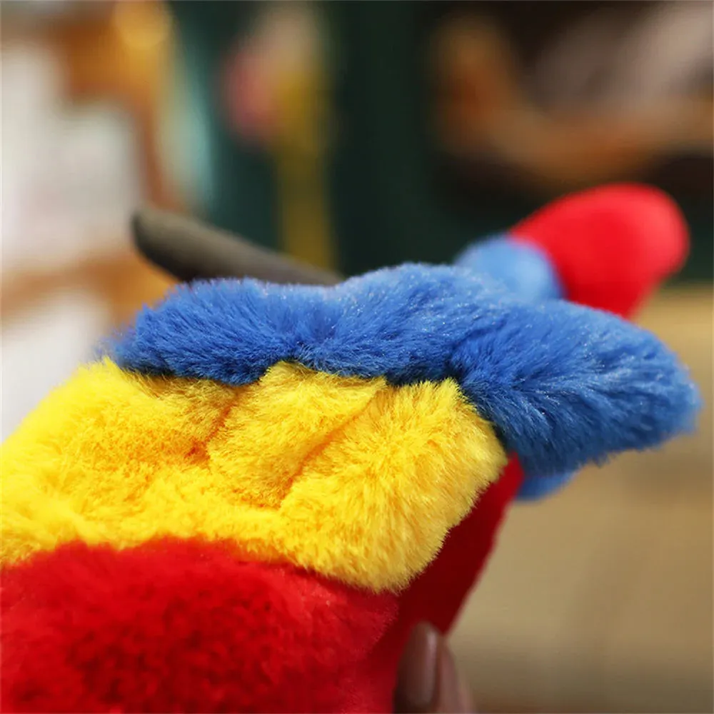 Fluffy Kawaii Parrot Stuffed Animals Family Plushies Collection