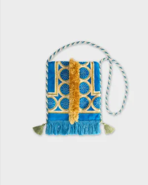 Fulvia Tapestry Velvet Cross Body Bag