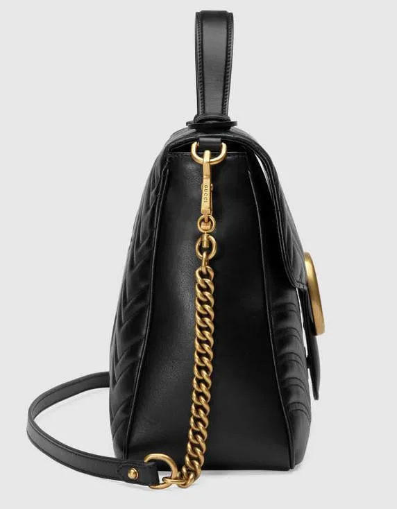 GG Marmont Small Top-handle Bag - Red or Black
