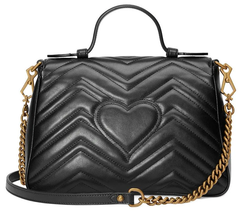 GG Marmont Small Top-handle Bag - Red or Black