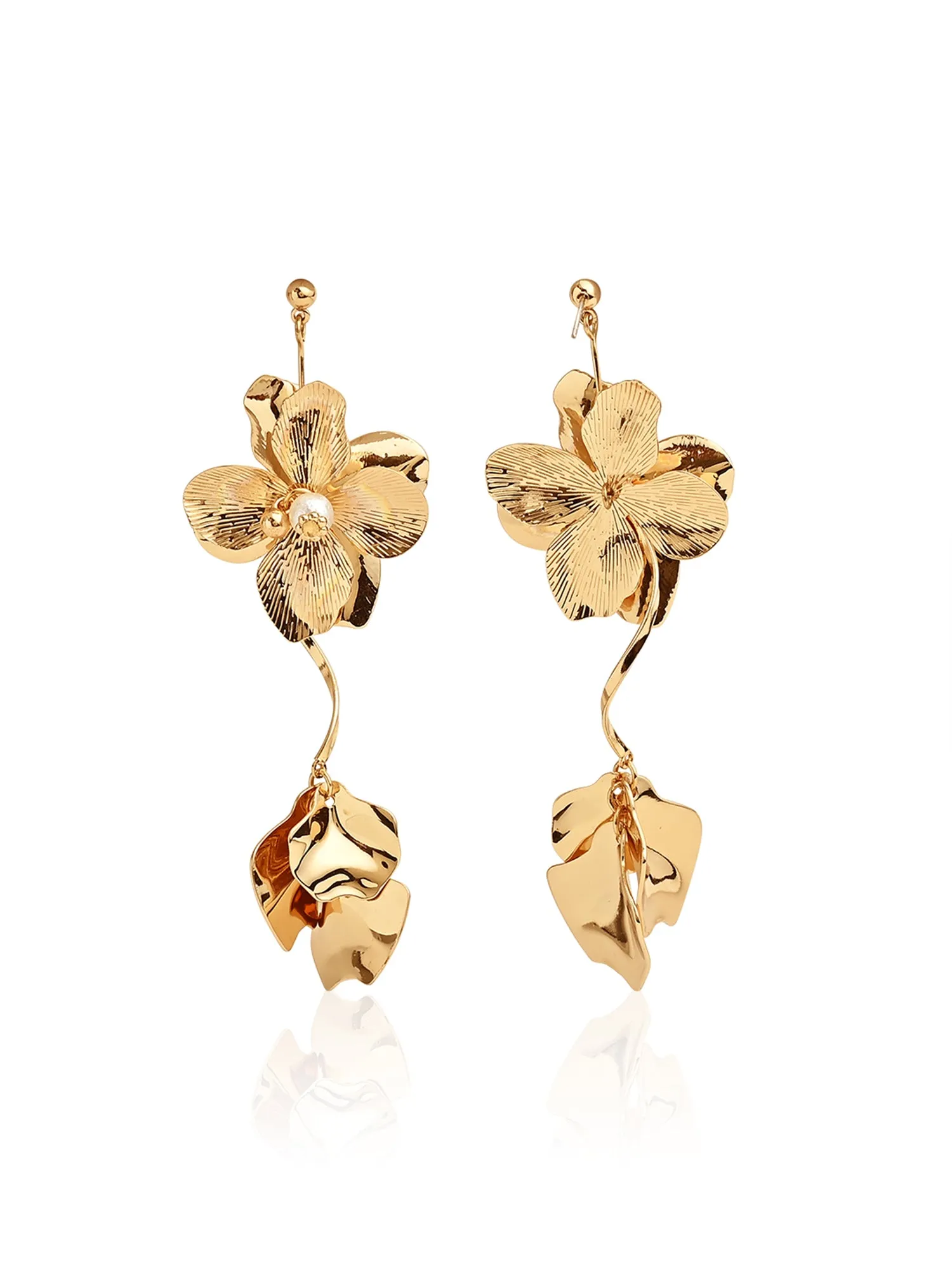 Glamorous Floral Statement Earrings