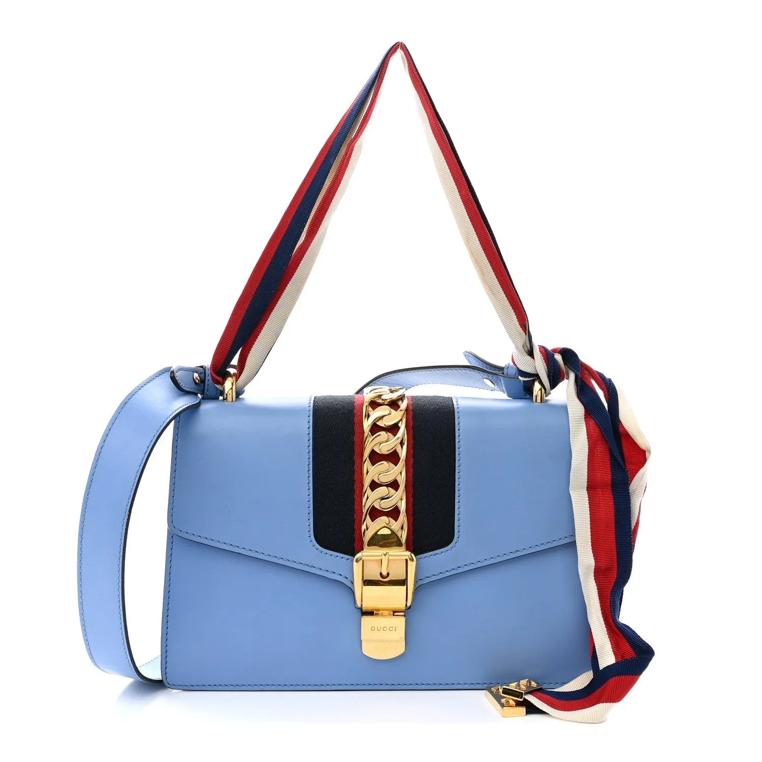Gucci Calfskin Small Sylvie Shoulder Bag
