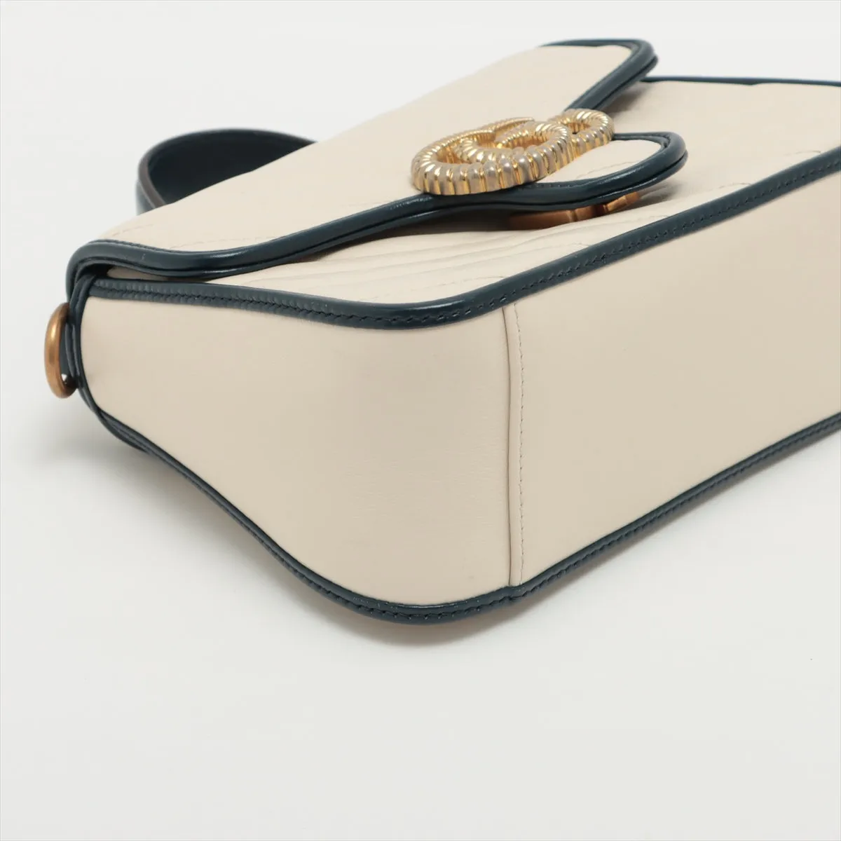 Gucci GG Marmont Leather Two - Way Handbag White