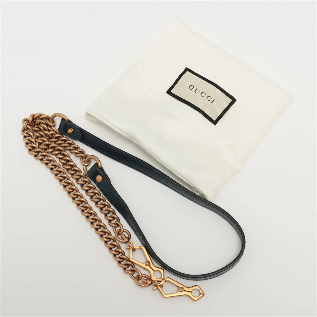 Gucci GG Marmont Leather Two - Way Handbag White