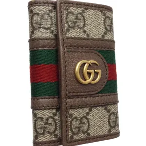 Gucci Key Case Gg Supreme Ophidia