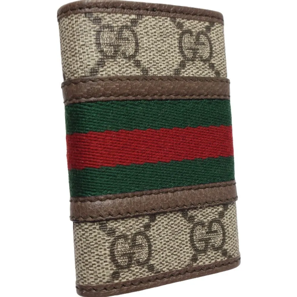 Gucci Key Case Gg Supreme Ophidia
