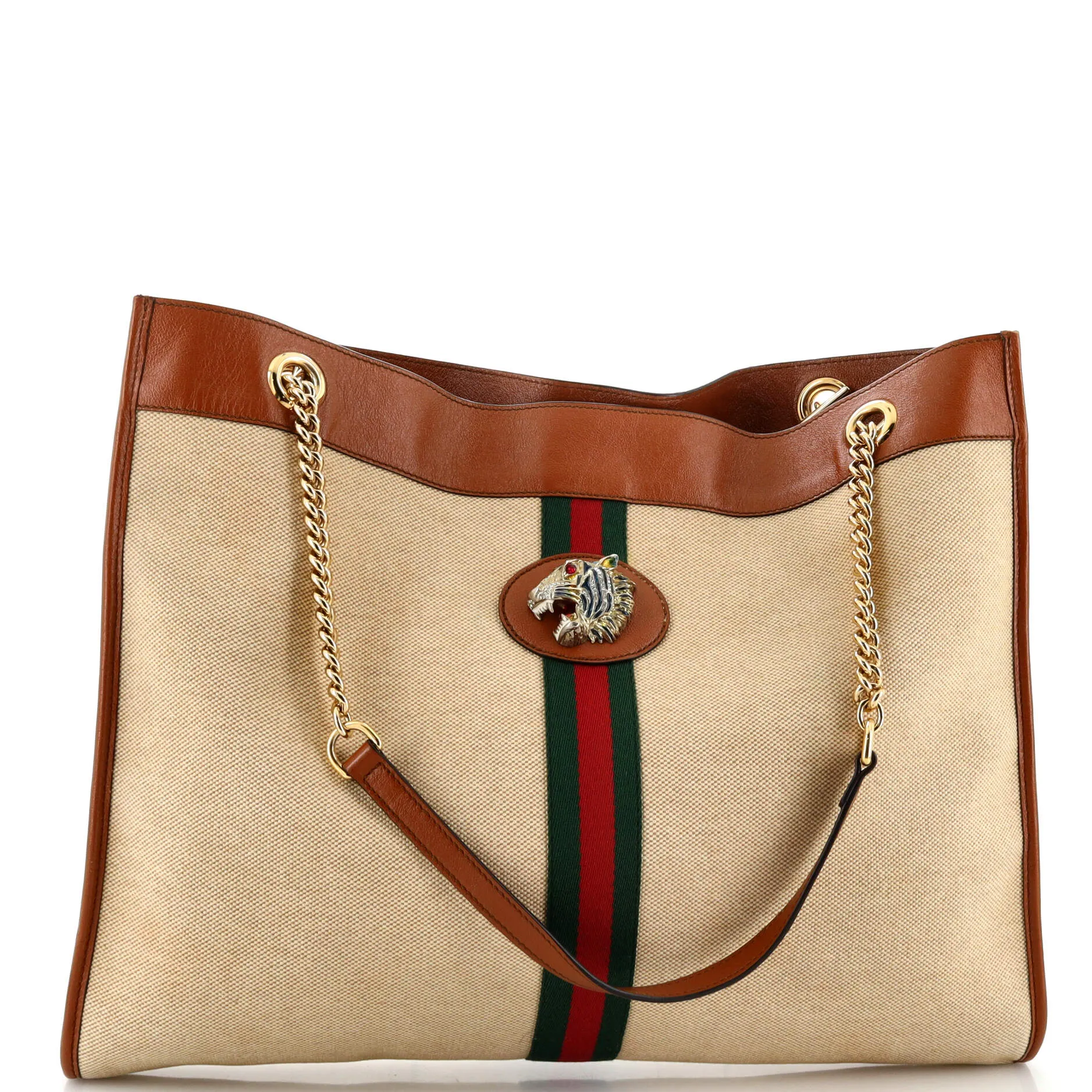 Gucci Rajah Chain Tote Canvas Large