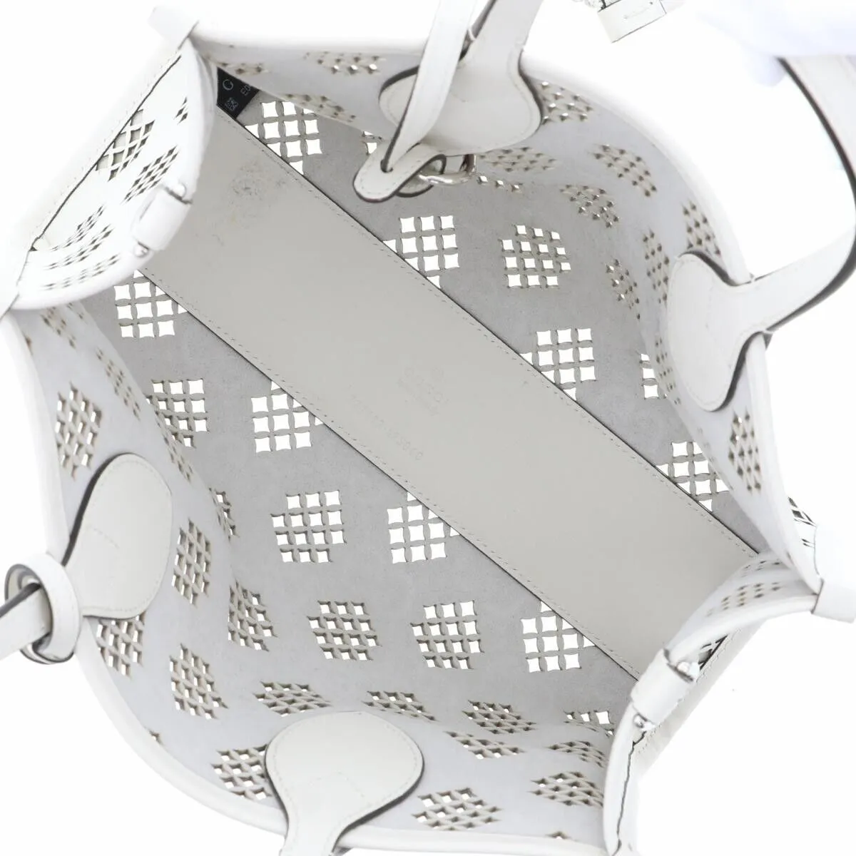 Gucci Small Tote Light Bag White Diamond
