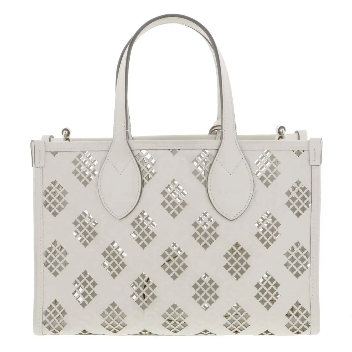 Gucci Small Tote Light Bag White Diamond